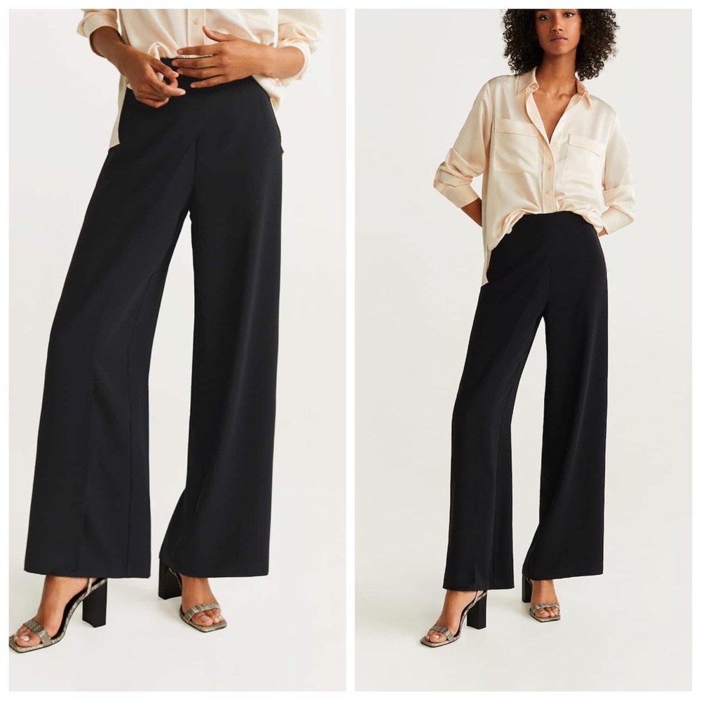 Linda Allard Ellen Tracy Black Straight Formal Suit Pants Size 14.